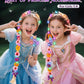 DUDUCOFU Princess Accessories with LED Lights for Little Girls, Glowing Braided Wig with Tiara Wand Toys for Girls Gift 3 4 5 6