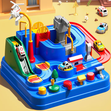 Jukudahu Race Track Car Toys For Kids 3 4 5 6 Years Old - City Car Toys For Boys 3-5 Years Old, Car Toys For Toddlers 3-4 Years