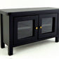 Dollhouse Miniature Black Television Stand
