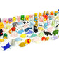 Iwako Pencil Eraser Animal Collection - Pack of 20 Multicolor Rubber Erasers, Includes Unicorn - Model NewAnimal20