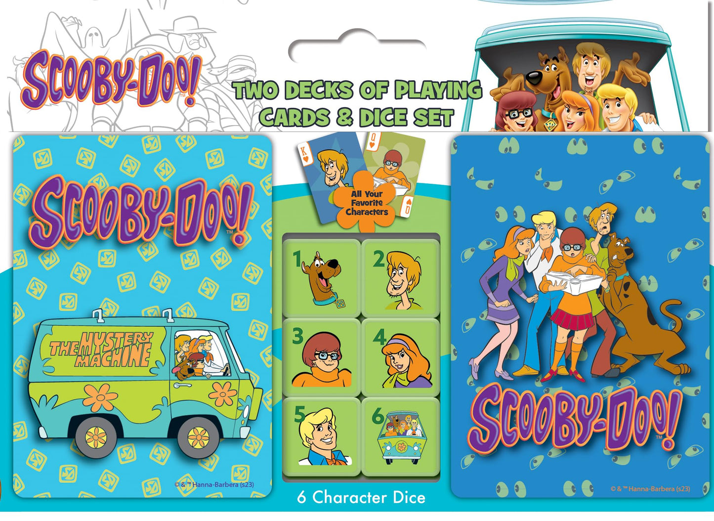 MasterPieces Scooby Doo 2-Pack Playing Cards & Dice Set