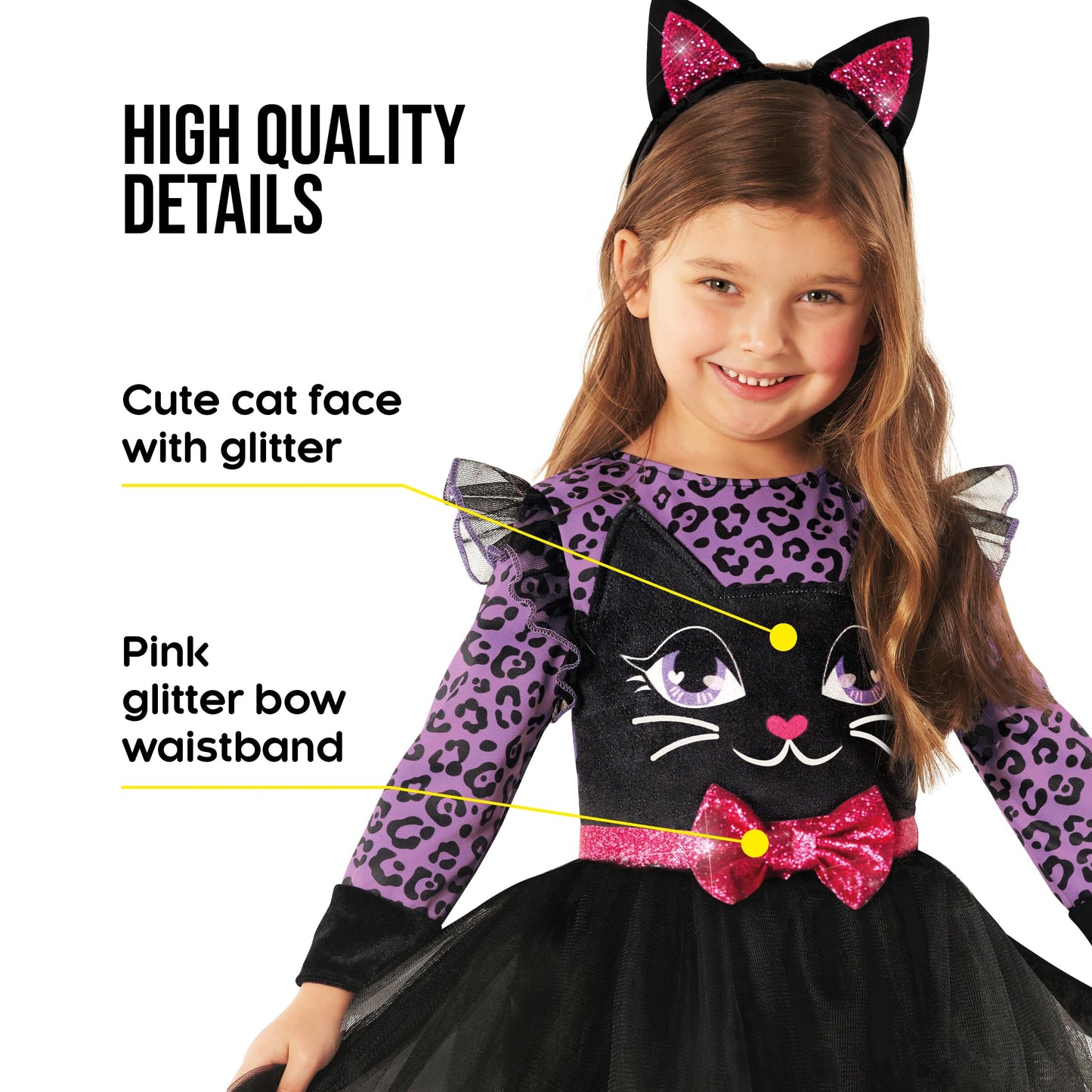 Morph Kitty Dress Purple Girls M