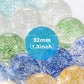 Pllieay 24Pcs Bouncy Balls Glitter Bounce Balls, 32Mm 6 Colors Bouncy Balls For Kids, Party Favors And Goodie Bag Fillers For Prizes, Pinata Stuffers, Classroom Prizes
