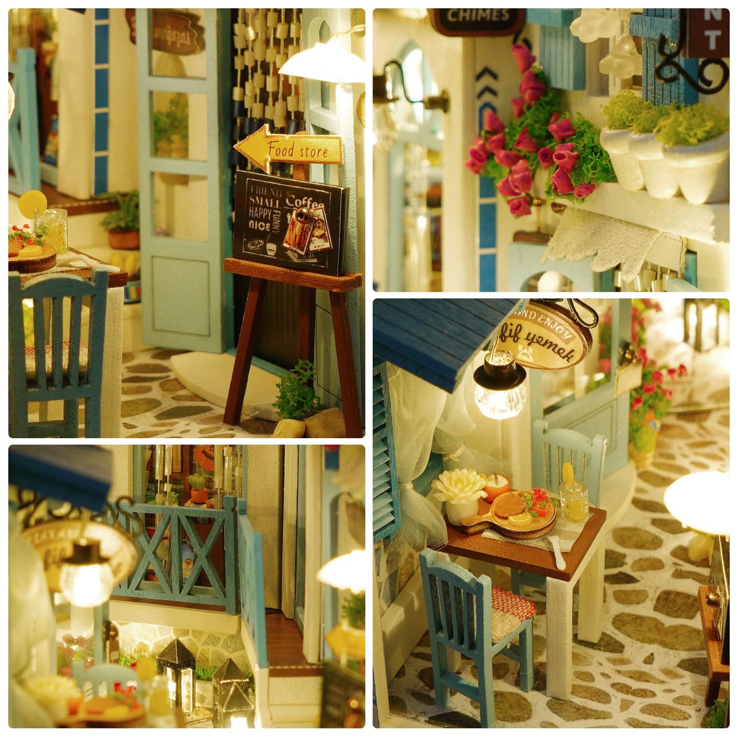 GuDoQi DIY Book Nook Kit  DIY Dollhouse Wood Bookend  Booknook Bookshelf Insert  DIY Miniature Dollhouse Kit  Bookends Model Build for mature-themed  Gift for Birthday Halloween  Ocean