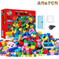 Anksono 1500 Pieces Building Bricks For Kids With Doors,Windows,Wheels,Tires,Axles, Classic Building Bulk Blocks Compatible With