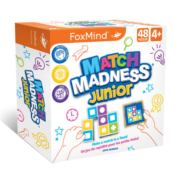Foxmind Games: Match Madness Junior, A Pattern Matching Puzzle Game, Make The Match In A Flash, Develops Visual Recognition And Fine Motor Skills, Play With Up To 4 Players, For Ages 4 And Up