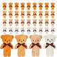 Skylety 40 Pcs Valentines Mini Bear Stuffed Tiny Bear Bear Doll For Keychain Soft Mini Bear Stuffed Animal Plush Bears Tiny Bear
