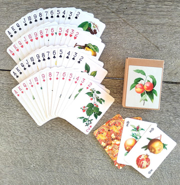 Flonzgift Flowers Roses Playing Cards (Poker Deck 54 Cards All Different) Vintage Graden Flowers Roses Wildflowers Engraving Painting By Redoute
