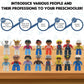 Kids Toys People Figures for Kids - Preschool Toys Building Blocks People Set for Kids - Compatible with Major Brands Building B