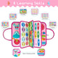 Freebear Busy Board Toddler Travel Toys Quiet Book Sensory Toys For Toddlers 1 2 3 4, Montessori Toys For Toddler Activities Board, Educational Toys For 3 4 Year Old Girls Boys Gift, Princess