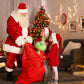 Religes 10' Green Christmas Monster Plush Toy – Soft Christmas Stuffed Animal Doll For Boys And Girls, Perfect For Christmas Decorations And Gifts (Red-A)