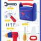 Jollybaby Soft Kid Tool Box Set - Montessori Construction Toy - Child-size - Blue - Model WLTH8176J-2