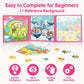 SYNARRY Unicorn Princess Mermaid Magnetic Puzzles for Toddlers 3-5, 36 Pieces Travel Puzzles for Kids Ages 4-8, Airplane Car Roa