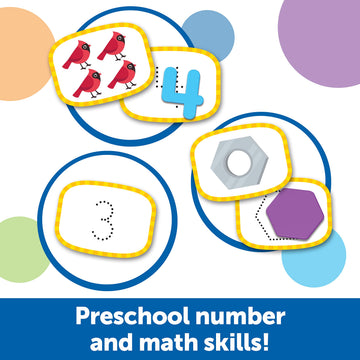 Learning Resources Skill Builders! Preschool Numbers - 52 Pieces, Ages 3+ Toddler Learning Activities, Preschool Learning Materi