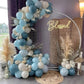 Partywoo Light Grey Blue Balloons, 120 Pcs Boho Blue Balloons Different Sizes Pack Of 18 Inch 12 Inch 10 Inch 5 Inch Pale Blue Balloons For Balloon Garland Balloon Arch As Party Decorations, Blue-F55