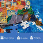 Colorful Cinque Terre Puzzles For Adults 1000 Pieces, Painting Art Beach Ocean Jigsaw Puzzles, Beautiful Flower Landscape Floral
