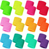 Bememo 24 Pcs Neon Wristbands For Kids End Of The Year Student Gifts Bulk Tennis Wrist Sweatbands 80S Neon Youth Basketball Wris