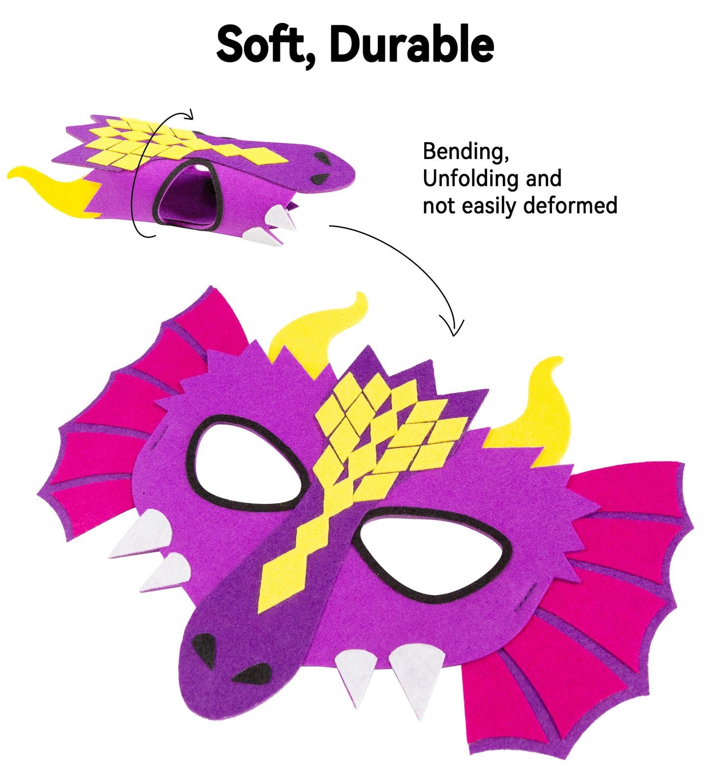 D.Q.Z Toddlers Dinosaur-Dragon-Wings Costume For Kids With Mask, Dino Cape Boys Dress Up Birthday Party Toys Gifts (Rainbow)