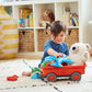 Green Toys Wagon, Orange - Pretend Play, Motor Skills, Kids Outdoor Toy Vehicle. No Bpa, Phthalates, Pvc. Dishwasher Safe, Recycled Plastic, Made In Usa.