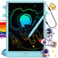 FLUESTON LCD Writing Tablet, 10" Colorful Doodle Board, Delightful Dolphin Blue, Educational Toy for Kids 3-8, Model XIEZIBAN