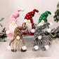 Yanghome Christmas Elf Decoration Xmas Ornaments Thanksgiving Day Gifts Swedish Gnomes Plush Nisse Tomte Figurines Doll Desk Lit