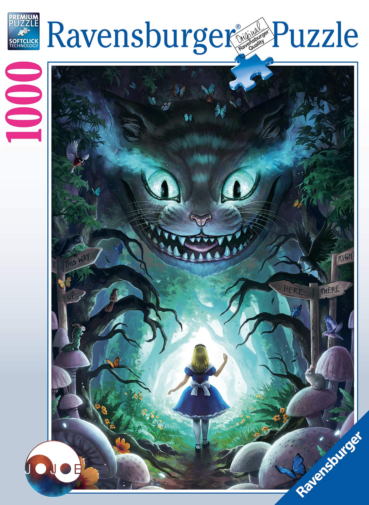 Ravensburger Puzzle Disney Avonturen Met Ravensburger 16733 Jigsaw Puzzle Adventure With Alice 1000 Pieces, Teal/Turkoois Groen