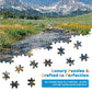 300 Pieces Nature Puzzle for Adults,Maroon Bells Mountain Lake Landscape Large Piece for Kids Adults Teens,Recycled Paper,Glossy