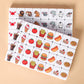Gracias 2 Players Mahjong Block Set, Mahjong Tile Game With 66 Premium Pink Tiles(30Mm) Animal And Food Pattern, Portable Mahjon