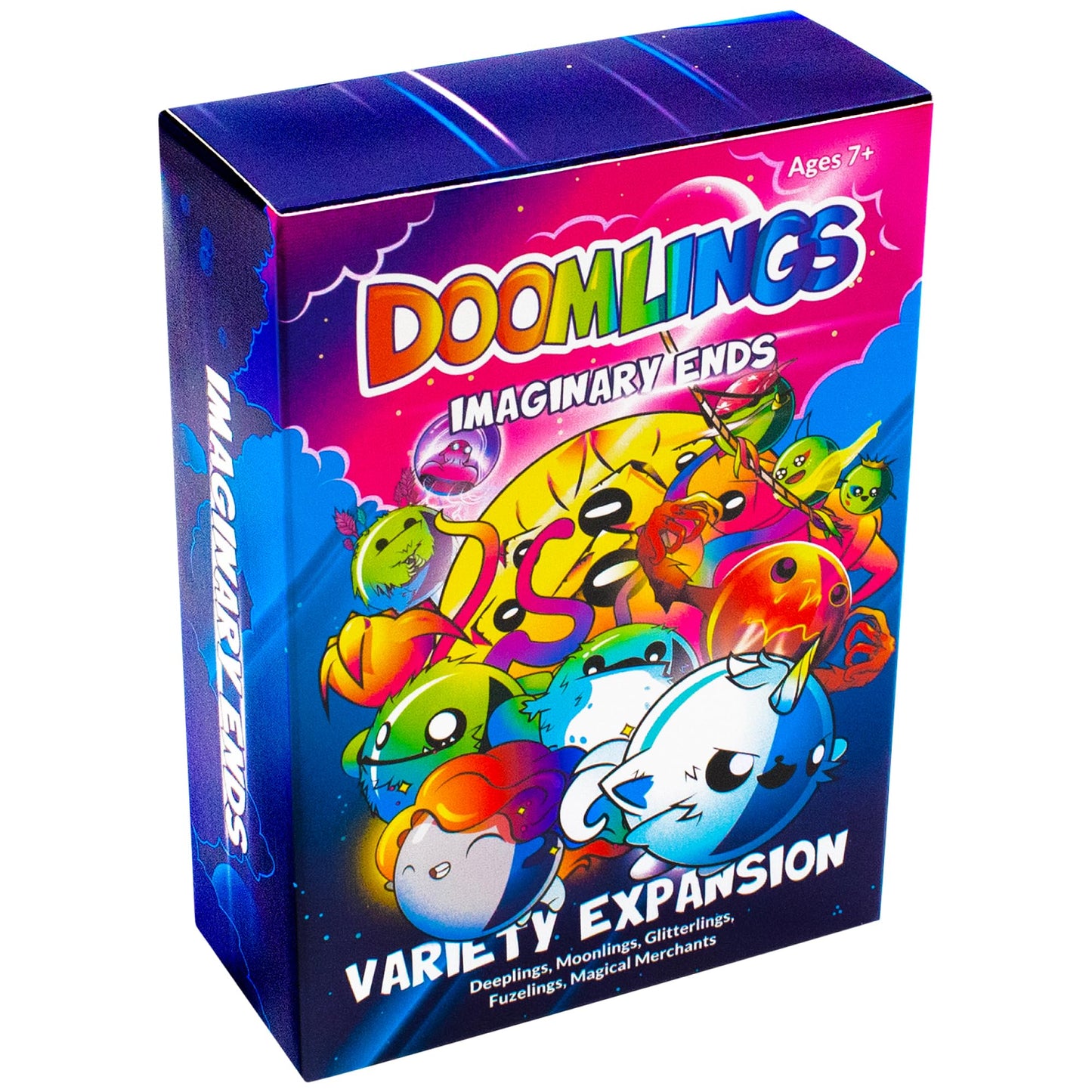 Doomlings Card Game: Imaginary Ends Expansion Pack - 127 Cards, New Traits, 2-6 Players, Ages 10+, Multicolor, Model B0DHLQC6SC