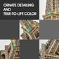 Cubicfun 3D Puzzles Led Dubai Burj Khalifa 57.5'' H Architecture Building Model Kits For Adults, Souvenir Decoration And Birthda