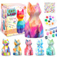 Hapmars Paint Your Own Cat Lamp Kit 2Pcs, Diy Geometric Cat Art Craft Painting Kits For Girls Boys Kid Age 4 5 6 7 8 9 10 11 12+