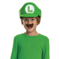 Super Mario Bros Luigi  Hat And Mustache Child Costume Kit