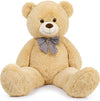 MorisMos 4FT Giant Teddy Bear Plush, Brown Stuffed Animal, 47 Inch, PP Cotton for Kids & Girlfriend, Model W162_2_120