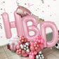 40 Inch Pink Letter Balloons, Large K Letter Balloons Foil Helium Balloon, Foil Big Single Alphabet K Balloon, Pink Letters for