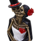 Dwk 8' Till Death Day Of The Dead Dia De Los Muertos Skeleton Couple Decorative Figurine Bride And Groom Mini Statue Wedding Cake Topper