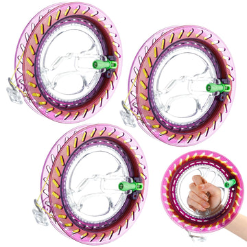 Aoriher 3 Pcs Kite String With Reel 7 Inch Dia Kite Reel Winder Grip Wheel With Flying Line String Flying Tools With Lock For Ki