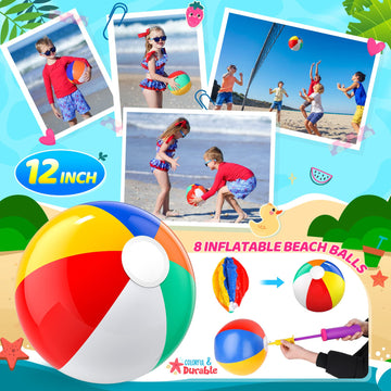 Pool Party Favors Beach Party Favors - 48 Pcs Pool Toys For Kids Ages 3 4 5 6 7 8 Beach Balls Bulk, Sand Bucket And Shovels Set, Kids Sunglasses Bulk, Beach Summer Toys, Pool Party Supplies Sand Toys