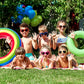 7 Pack Kids Toddler Heart Shape Sunglasses Party Favor Supplies For Girls Boys (Neon Colors)
