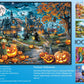 Halloween Puzzle for mature-themeds 1000 Pieces Bats Full Moon Haunted House Witches Pumpkins Jigsaw Puzzles for mature-themeds and Kids 1000 Piece Dark Fantasy Halloween Scene