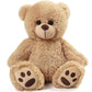 Lotfancy Teddy Bear Stuffed Animal, 15 Inch Brown Teddy Bear Plush Toy, Cute Hugging Gift For Kids On Christmas Valentine'S Day, Easter Decoration