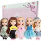 Jing Show Bussiness 5 Sets Doll Clothes For 6 Inch Doll ,Include 5 Pieces Girl Mini Dolls, 5 Sets Handmade Doll Clothes And 5 Pairs Of Doll Shoes