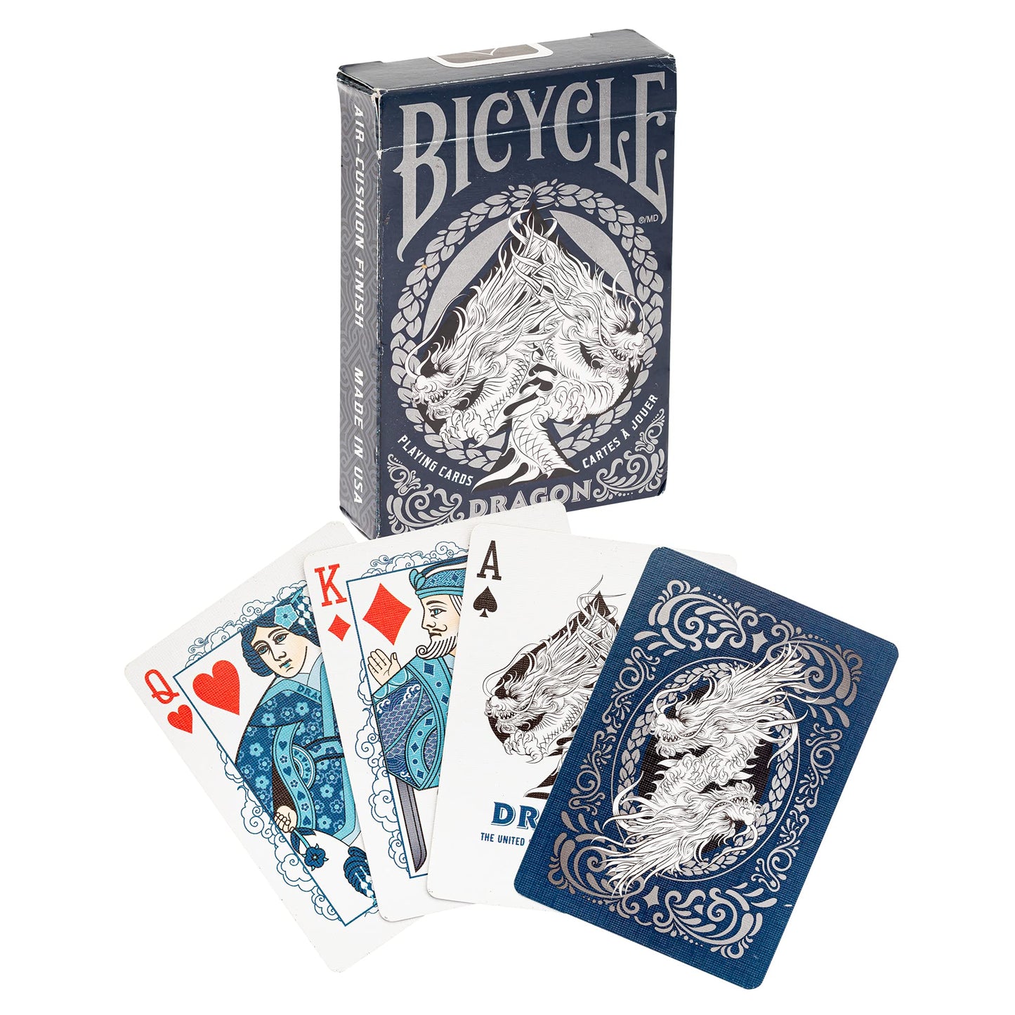 Bicycle Dragon Playing Cards - 1 Deck, Air Cushion Finish, Professional, Superb Handling & Durability, Great Gift For Card Collectors