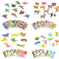 Lovyan 100Pcs Educational 3D Cartoon Puzzle For Kids - Insects, Dinosaurs, Animals, Vehicles Themed 3D Diy Cardboards For Boys &