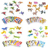 Lovyan 100Pcs Educational 3D Cartoon Puzzle For Kids - Insects, Dinosaurs, Animals, Vehicles Themed 3D Diy Cardboards For Boys &