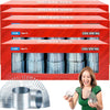 Silver Metal Coil Spring, Goody Bag Fillers, Party Favor For Kids, Variety Of 2.4'' (60Mm) Individually Boxed (50-Pack)