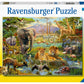 Ravensburger Animals Of The Savannah Puzzle - 200 Unique Pieces | Kids' Educational Fun Puzzle Pieces | Sustainable Fsc Certified Material | Ideal Family Activity