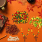 Eternity sky 27Pcs Fall Crafts for Kids - Thanksgiving DIY Religious Wooden Cross Beads Christian Necklace Kit for Autumn Sunday