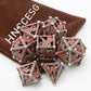 Hollow Metal Dice,HNCCESG DND Dice 3D Eagle Design of 7 pc,Game Dice for Dungeons and Dragons,D&D Dice Metal Bloody Dice Set wit