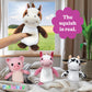PLUSHOLOGY Squishy Cow Plush Toy - Ultra Soft 6" Stuffed Animal for Kids & Adults - Multicolored, Child-Safe Embroidered Eyes, Model 155036