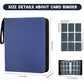 9 Pockets Trading Card Binder  HYMENEX 900 Pockets Baseball Card Binder with Sleeves and Zipper for Game Sports Cards and Kids Organized (Dark Blue)